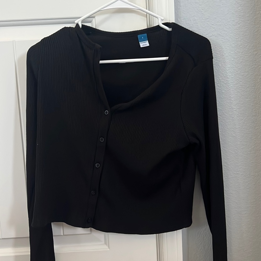 Black Button up Cardigan, never worn